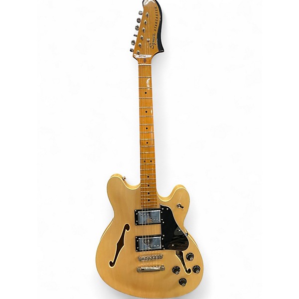 Used Squier STARCASTER Natural Hollow Body Electric Guitar
