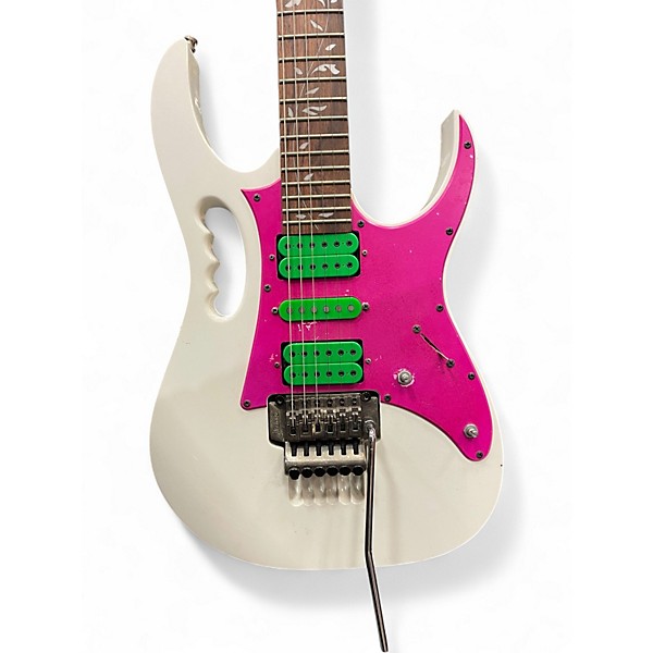 Used Ibanez JEMJR Alpine White Solid Body Electric Guitar
