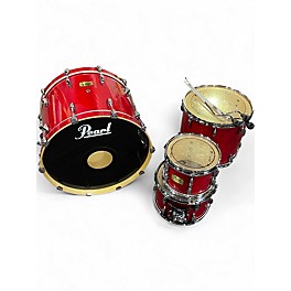 Used Pearl 4 Piece Session Studio Classic Red Drum Kit