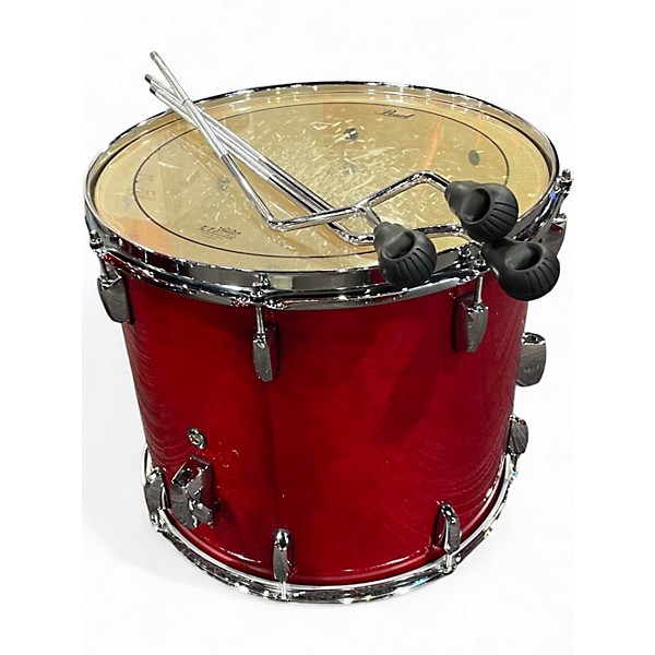 Used Pearl 4 Piece Session Studio Classic Red Drum Kit
