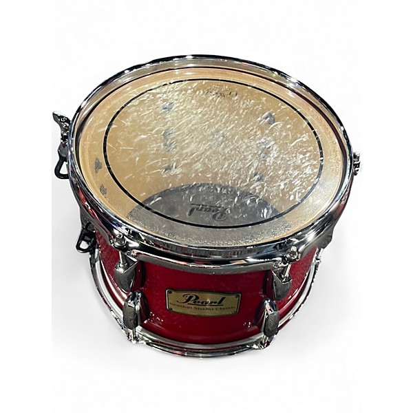 Used Pearl 4 Piece Session Studio Classic Red Drum Kit