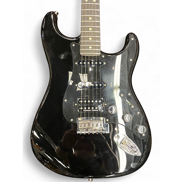 Used Fender Limited Edition Player Stratocaster HSS Black Solid Body Electric Guitar