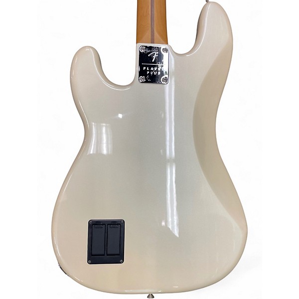 Used Fender Player Plus Active Precision Bass Olympic Pearl Electric Bass Guitar