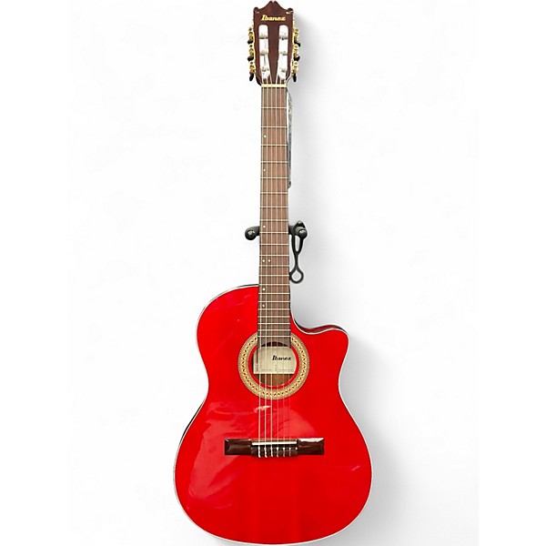 Used Ibanez GA35TCE-SRR Candy Apple Red Acoustic Guitar