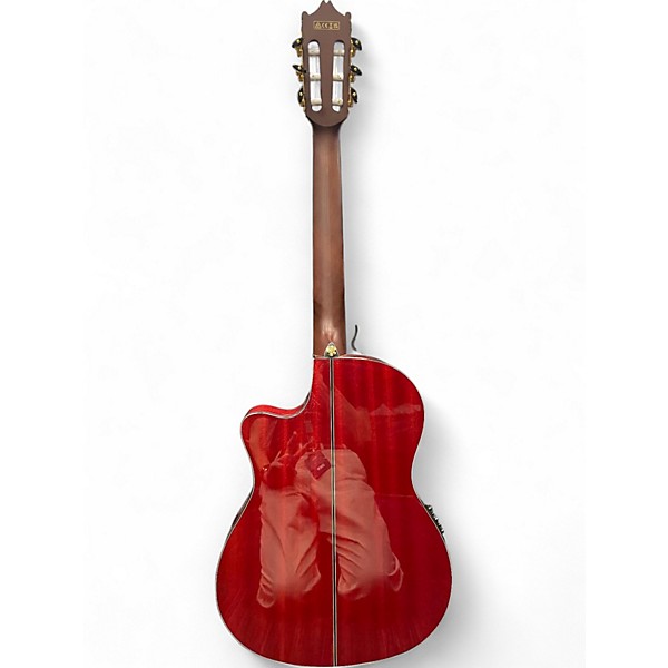 Used Ibanez GA35TCE-SRR Candy Apple Red Acoustic Guitar