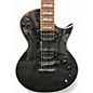 Used ESP EC1000 Deluxe Trans Black Solid Body Electric Guitar