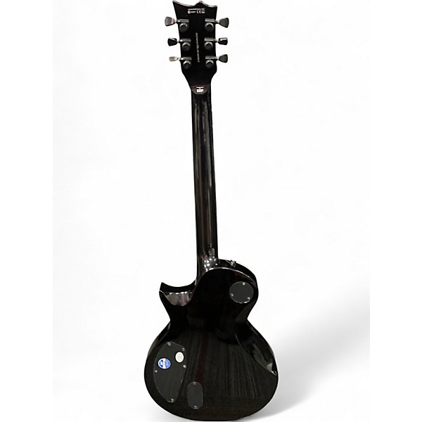 Used ESP EC1000 Deluxe Trans Black Solid Body Electric Guitar
