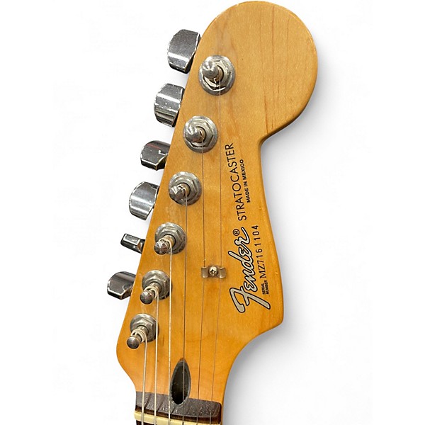 Used Fender Standard Stratocaster Antique White Solid Body Electric Guitar