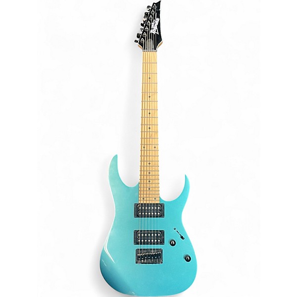 Used Ibanez GRG7221M Blue Solid Body Electric Guitar