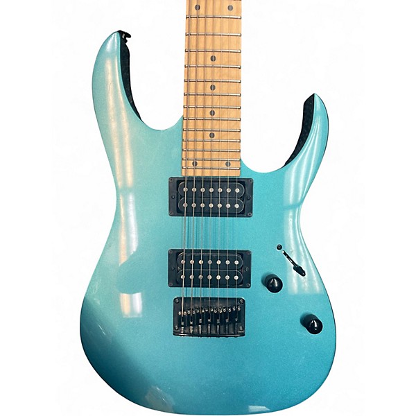 Used Ibanez GRG7221M Blue Solid Body Electric Guitar