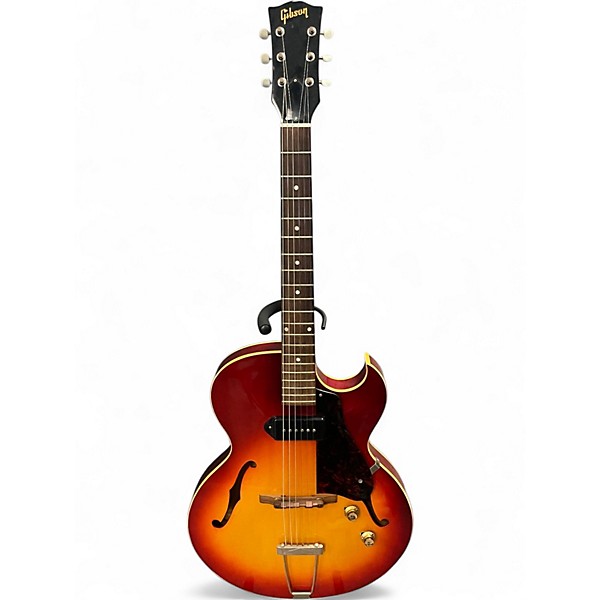 Vintage 1966 Gibson ES-125TC Cherry Sunburst Hollow Body Electric Guitar
