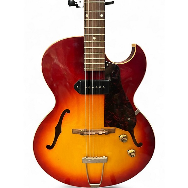 Vintage 1966 Gibson ES-125TC Cherry Sunburst Hollow Body Electric Guitar