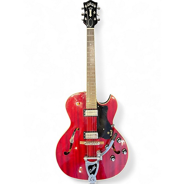 Used Guild Starfire III Red Hollow Body Electric Guitar