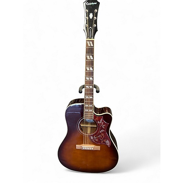 Used Epiphone Hummingbird Pro Tobacco Burst Acoustic Electric Guitar