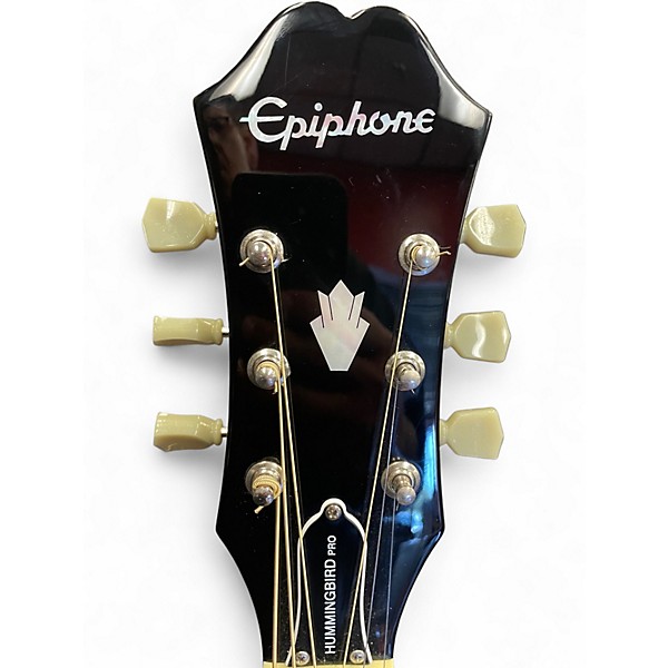 Used Epiphone Hummingbird Pro Tobacco Burst Acoustic Electric Guitar