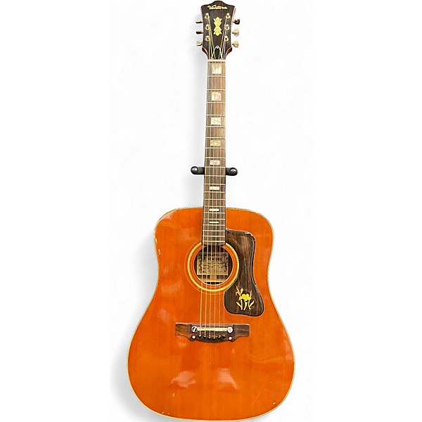 Vintage 1968 Ventura Bruno V-22 Natural Acoustic Guitar