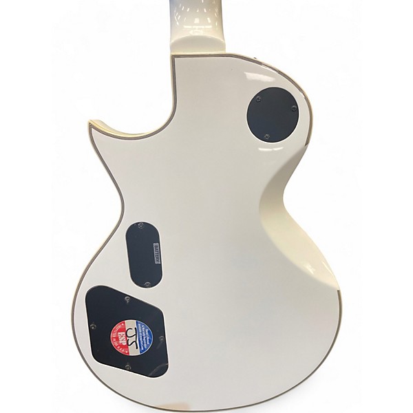 Used ESP LTD James Hetfield Signature Iron Cross Alpine White Solid Body Electric Guitar