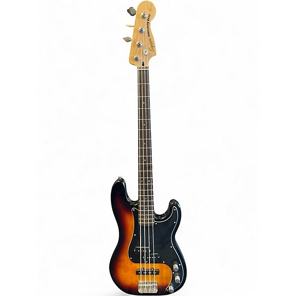 Used Squier Precision Bass 3 Color Sunburst Electric Bass Guitar