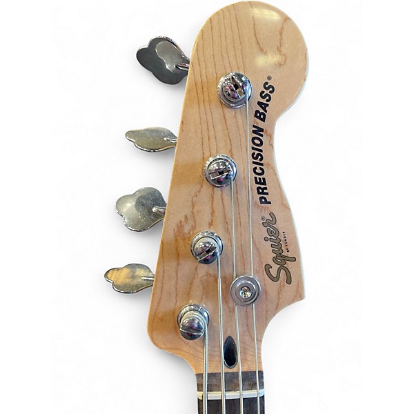 Used Squier Precision Bass 3 Color Sunburst Electric Bass Guitar