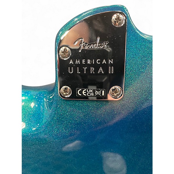 Used Fender Limited Edition American ULTRA II STRATOCASTER Blue Solid Body Electric Guitar
