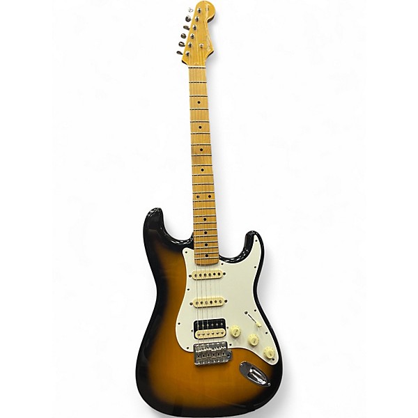 Used Fender JV Modified 50's Stratocaster HSS 2 Color Sunburst Solid Body Electric Guitar