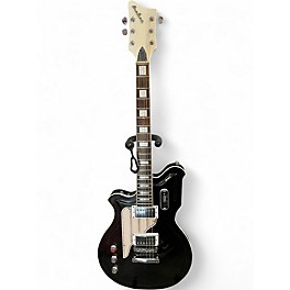 Used Airline Map Baritone Standard Left-Handed Black Electric Guitar
