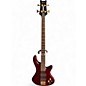 Used Schecter Guitar Research DIAMOND SERIES ELITE Crimson Red Trans Electric Bass Guitar thumbnail