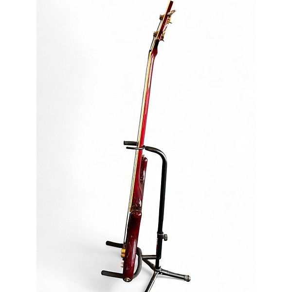 Used Schecter Guitar Research DIAMOND SERIES ELITE Crimson Red Trans Electric Bass Guitar