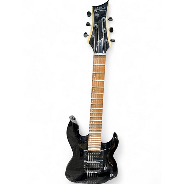 Used Mitchell MM100 Mini Black Solid Body Electric Guitar