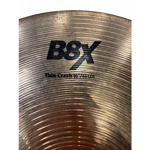 Used SABIAN 16in B8X Thin Crash Cymbal