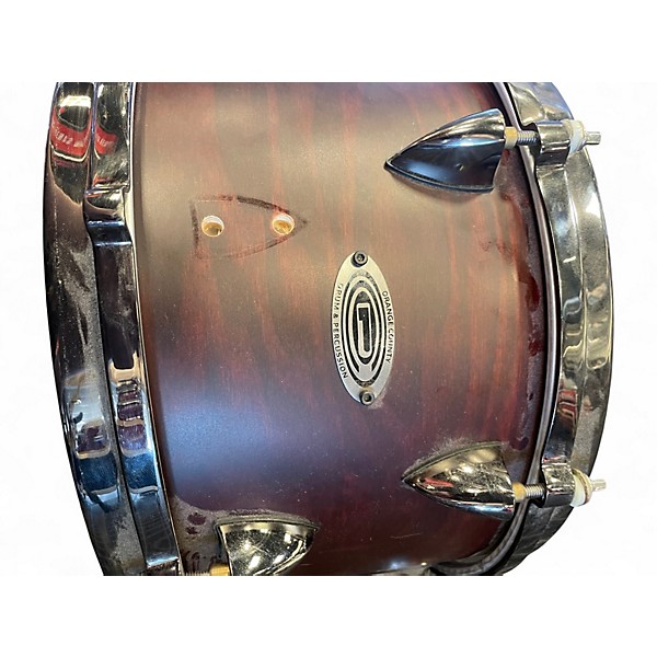 Used Orange County Drum & Percussion 14X5 Venice Series Snare Crimson Red Trans Drum
