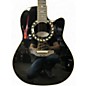 Used Ovation legend 2077ax Black Acoustic Electric Guitar