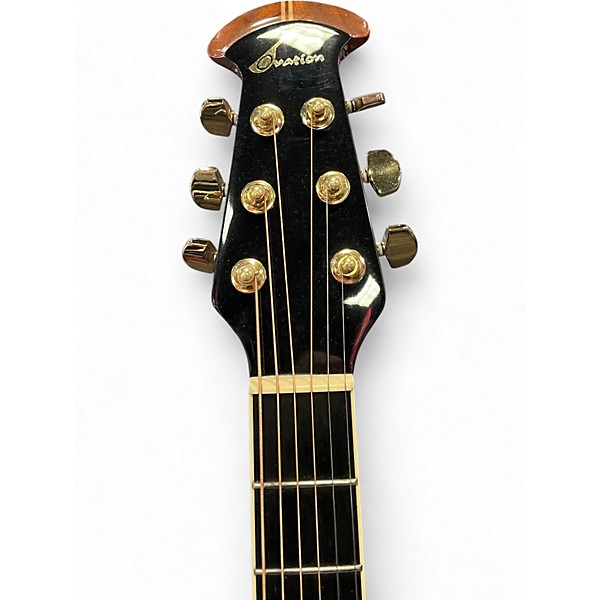 Used Ovation legend 2077ax Black Acoustic Electric Guitar