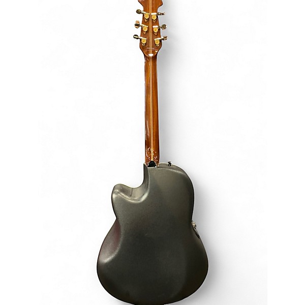 Used Ovation legend 2077ax Black Acoustic Electric Guitar