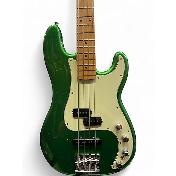Used Fender Player Plus Active Precision Bass Emerald Green Electric Bass Guitar
