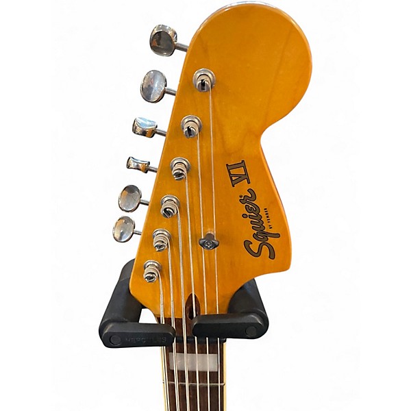 Used Squier bass vi Black Electric Bass Guitar