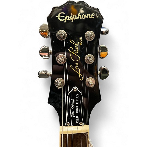 Used Epiphone LES PAUL 1960 TRIBUTE PLUS Black Cherry Solid Body Electric Guitar