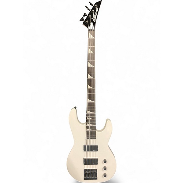 Used Jackson JS2 Concert White Electric Bass Guitar