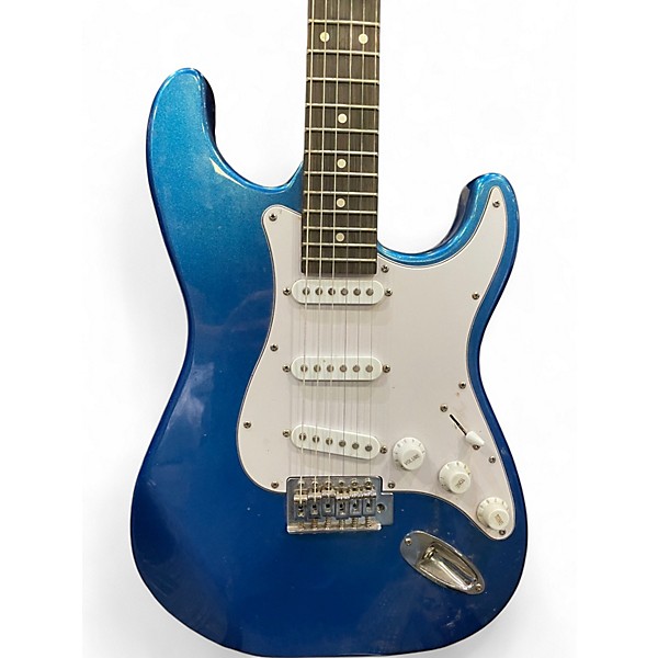 Used Dlaso S-STYLE Blue Solid Body Electric Guitar