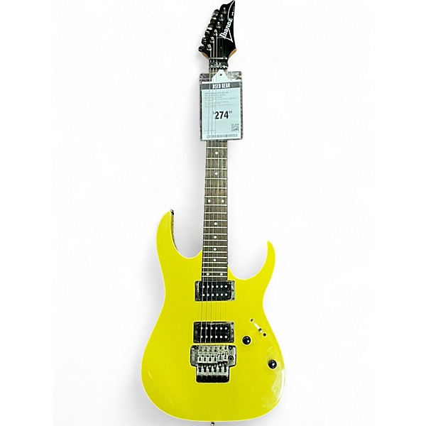 Used Ibanez RG 320 QS Yellow Solid Body Electric Guitar