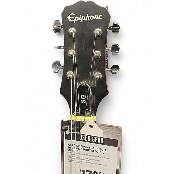 Used Epiphone SG TRIBUTE Red Solid Body Electric Guitar