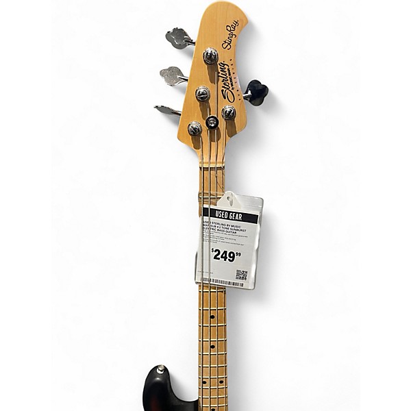 Used Sterling by Music Man Sub 4 2 Tone Sunburst Electric Bass Guitar