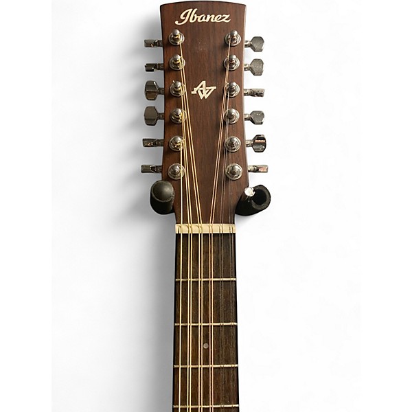 Used Ibanez aw5412ceopn Mahogany 12 String Acoustic Electric Guitar
