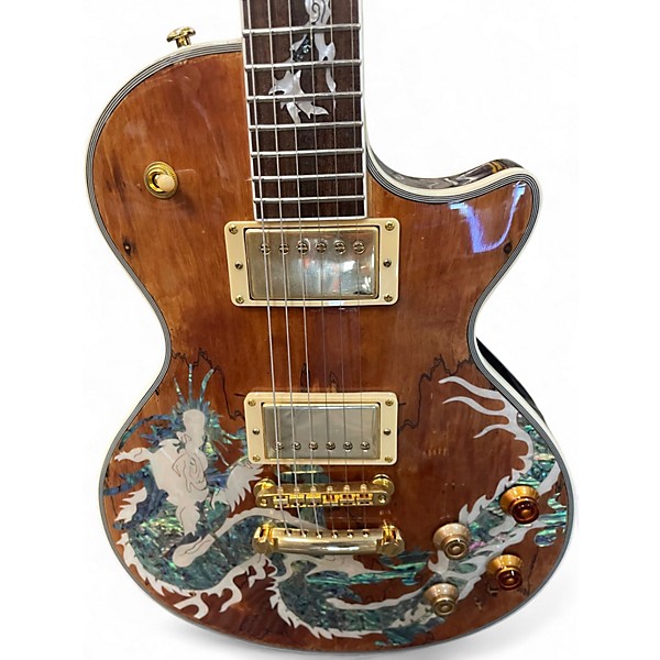 Used Firefly Elite LP Natural Solid Body Electric Guitar