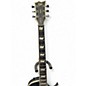 Used ESP EC1000 Deluxe Black and Silver Solid Body Electric Guitar
