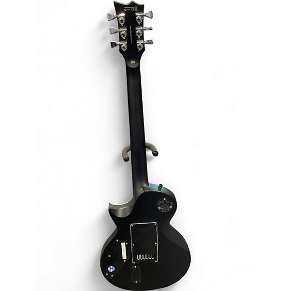 Used ESP EC1000 Deluxe Black and Silver Solid Body Electric Guitar