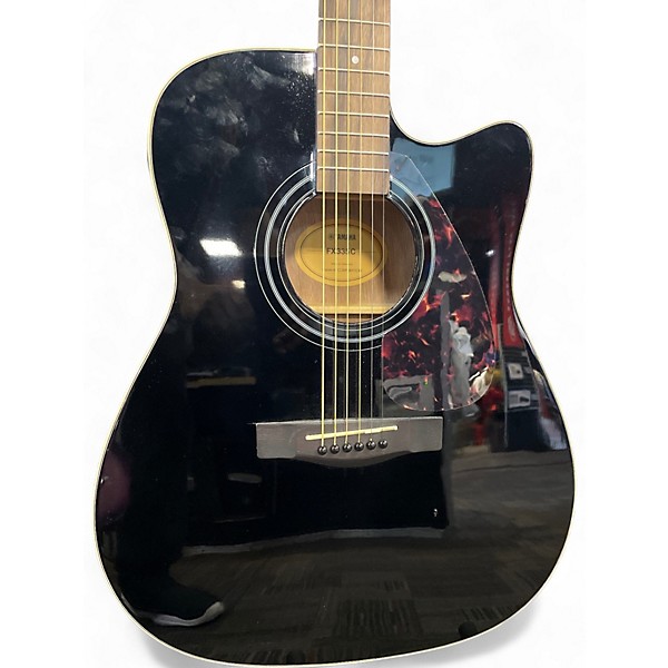 Used Yamaha FX335C Black Acoustic Electric Guitar