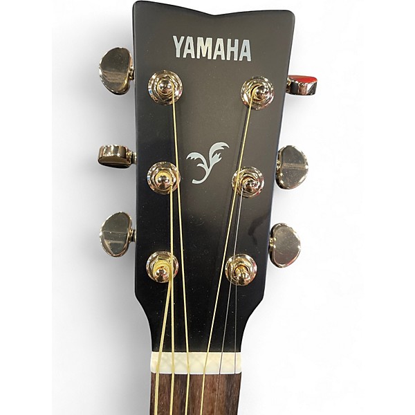 Used Yamaha FX335C Black Acoustic Electric Guitar
