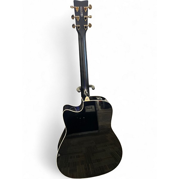 Used Yamaha FX335C Black Acoustic Electric Guitar