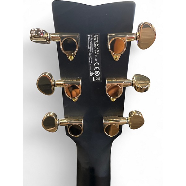 Used Yamaha FX335C Black Acoustic Electric Guitar